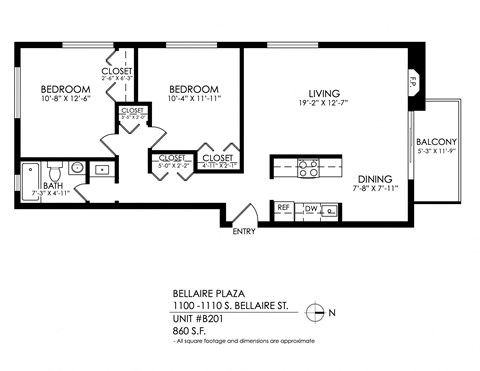 a floor plan of a house with a bedroom and a living room